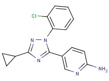 5-[1-(2-chlorophenyl)-3-cyclopropyl-1H-1,2,4-triazol-5-yl]pyridin-2-amine
