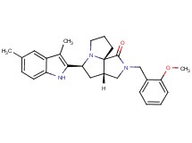 (3aS*,5S*,9aS*)-5-(3,5-dimethyl-1H-indol-2-yl)-2-(2-methoxybenzyl)hexahydro-7H-pyrrolo[3,4-g]pyrrolizin-1(2H)-one