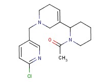 5-{[5-(1-acetylpiperidin-2-yl)-3,6-dihydropyridin-1(2H)-yl]methyl}-2-chloropyridine