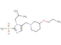 1-{[1-isobutyl-2-(methylsulfonyl)-1H-imidazol-5-yl]methyl}-3-propoxypiperidine