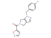 1-(4-fluorobenzyl)-5-(isoxazol-5-ylcarbonyl)-1,4,5,6-tetrahydropyrrolo[3,4-c]pyrazole