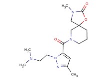 7-({1-[2-(dimethylamino)ethyl]-3-methyl-1H-pyrazol-5-yl}carbonyl)-3-methyl-1-oxa-3,7-diazaspiro[4.5]decan-2-one