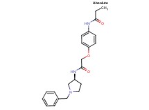 N-[4-(2-{[(3S)-1-benzylpyrrolidin-3-yl]amino}-2-oxoethoxy)phenyl]propanamide