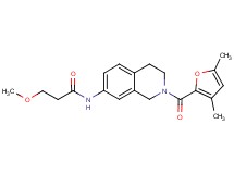 N-[2-(3,5-dimethyl-2-furoyl)-1,2,3,4-tetrahydro-7-isoquinolinyl]-3-methoxypropanamide