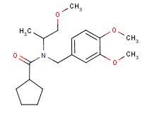 N-(3,4-dimethoxybenzyl)-N-(2-methoxy-1-methylethyl)cyclopentanecarboxamide