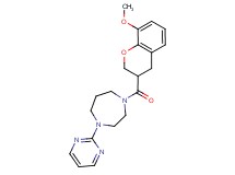 1-[(8-methoxy-3,4-dihydro-2H-chromen-3-yl)carbonyl]-4-pyrimidin-2-yl-1,4-diazepane