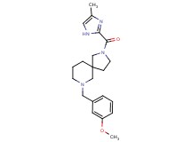 7-(3-methoxybenzyl)-2-[(4-methyl-1H-imidazol-2-yl)carbonyl]-2,7-diazaspiro[4.5]decane