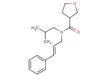 N-isobutyl-N-[(2E)-3-phenylprop-2-en-1-yl]tetrahydrofuran-3-carboxamide