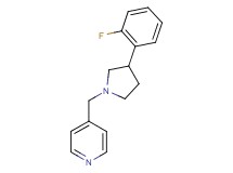 4-{[3-(2-fluorophenyl)-1-pyrrolidinyl]methyl}pyridine