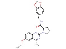 N-(1,3-benzodioxol-5-ylmethyl)-1-(6-ethoxy-4-methyl-2-quinazolinyl)prolinamide