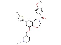 4-(4-methoxybenzoyl)-9-[(1-methyl-3-piperidinyl)methoxy]-7-(5-methyl-2-thienyl)-2,3,4,5-tetrahydro-1,4-benzoxazepine