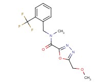 5-(methoxymethyl)-N-methyl-N-[2-(trifluoromethyl)benzyl]-1,3,4-oxadiazole-2-carboxamide