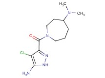 1-[(5-amino-4-chloro-1H-pyrazol-3-yl)carbonyl]-N,N-dimethylazepan-4-amine
