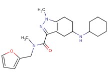 5-(cyclohexylamino)-N-(2-furylmethyl)-N,1-dimethyl-4,5,6,7-tetrahydro-1H-indazole-3-carboxamide