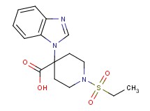 4-(1H-benzimidazol-1-yl)-1-(ethylsulfonyl)piperidine-4-carboxylic acid
