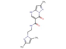 N-[2-(3,5-dimethyl-1H-pyrazol-1-yl)ethyl]-2-methyl-7-oxo-4,7-dihydropyrazolo[1,5-a]pyrimidine-6-carboxamide