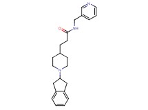 3-[1-(2,3-dihydro-1H-inden-2-yl)-4-piperidinyl]-N-(3-pyridinylmethyl)propanamide