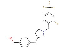[4-({1-[2-fluoro-4-(trifluoromethyl)benzyl]pyrrolidin-3-yl}methyl)phenyl]methanol