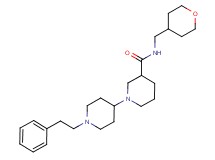 1'-(2-phenylethyl)-N-(tetrahydro-2H-pyran-4-ylmethyl)-1,4'-bipiperidine-3-carboxamide