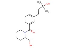 4-(3-{[2-(hydroxymethyl)-1-piperidinyl]carbonyl}phenyl)-2-methyl-2-butanol
