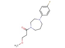 1-(4-fluorophenyl)-4-(3-methoxypropanoyl)-1,4-diazepane