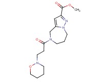 methyl 5-[3-(1,2-oxazinan-2-yl)propanoyl]-5,6,7,8-tetrahydro-4H-pyrazolo[1,5-a][1,4]diazepine-2-carboxylate