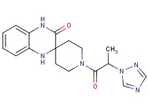 1-[2-(1H-1,2,4-triazol-1-yl)propanoyl]-1',4'-dihydro-3'H-spiro[piperidine-4,2'-quinoxalin]-3'-one