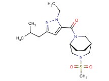(1R*,5R*)-6-[(1-ethyl-3-isobutyl-1H-pyrazol-5-yl)carbonyl]-3-(methylsulfonyl)-3,6-diazabicyclo[3.2.2]nonane