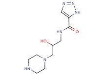 N-[2-hydroxy-3-(1-piperazinyl)propyl]-1H-1,2,3-triazole-5-carboxamide hydrochloride