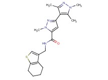 1,1',3',5'-tetramethyl-N-(4,5,6,7-tetrahydro-1-benzothien-3-ylmethyl)-1H,1'H-3,4'-bipyrazole-5-carboxamide