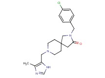 2-(4-chlorobenzyl)-8-[(4-methyl-1H-imidazol-5-yl)methyl]-2,8-diazaspiro[4.5]decan-3-one