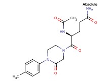 (4S)-4-(acetylamino)-5-[4-(4-methylphenyl)-3-oxo-1-piperazinyl]-5-oxopentanamide