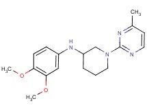 N-(3,4-dimethoxyphenyl)-1-(4-methyl-2-pyrimidinyl)-3-piperidinamine