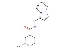 1-methyl-N-(pyrazolo[1,5-a]pyridin-3-ylmethyl)piperidine-3-carboxamide