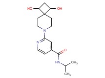 2-[(1R*,3S*)-1,3-dihydroxy-7-azaspiro[3.5]non-7-yl]-N-isopropylisonicotinamide