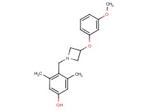 4-{[3-(3-methoxyphenoxy)-1-azetidinyl]methyl}-3,5-dimethylphenol