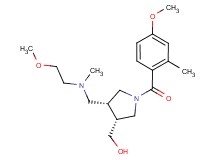 [(3R*,4R*)-4-{[(2-methoxyethyl)(methyl)amino]methyl}-1-(4-methoxy-2-methylbenzoyl)pyrrolidin-3-yl]methanol