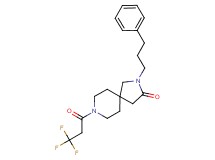2-(3-phenylpropyl)-8-(3,3,3-trifluoropropanoyl)-2,8-diazaspiro[4.5]decan-3-one