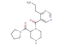 4-propyl-5-{[2-(1-pyrrolidinylcarbonyl)-1-piperazinyl]carbonyl}pyrimidine