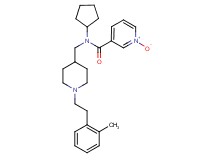 N-cyclopentyl-N-({1-[2-(2-methylphenyl)ethyl]-4-piperidinyl}methyl)nicotinamide 1-oxide