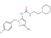 N-[1-(4-chlorobenzyl)-3-methyl-1H-pyrazol-5-yl]-N'-(2-piperidin-1-ylethyl)urea