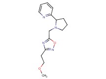 2-(1-{[3-(2-methoxyethyl)-1,2,4-oxadiazol-5-yl]methyl}-2-pyrrolidinyl)pyridine