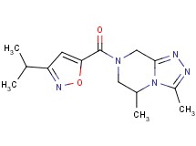 7-[(3-isopropylisoxazol-5-yl)carbonyl]-3,5-dimethyl-5,6,7,8-tetrahydro[1,2,4]triazolo[4,3-a]pyrazine