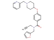 N-(2-furylmethyl)-N-2-propyn-1-yl-4-{[1-(2-pyridinylmethyl)-4-piperidinyl]oxy}benzamide