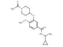 3-[(1-acetyl-4-piperidinyl)oxy]-N-(1-cyclopropylethyl)-4-methoxybenzamide