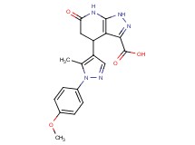 4-[1-(4-methoxyphenyl)-5-methyl-1H-pyrazol-4-yl]-6-oxo-4,5,6,7-tetrahydro-1H-pyrazolo[3,4-b]pyridine-3-carboxylic acid