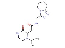 2-(1-isopropyl-3-oxo-2-piperazinyl)-N-(5,6,7,8-tetrahydro[1,2,4]triazolo[4,3-a]pyridin-3-ylmethyl)acetamide