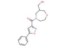 {4-[(5-phenylisoxazol-3-yl)carbonyl]-1,4-oxazepan-6-yl}methanol