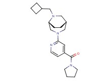(1R*,5R*)-6-(cyclobutylmethyl)-3-[4-(1-pyrrolidinylcarbonyl)-2-pyridinyl]-3,6-diazabicyclo[3.2.2]nonane