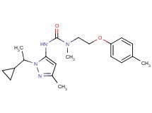 N'-[1-(1-cyclopropylethyl)-3-methyl-1H-pyrazol-5-yl]-N-methyl-N-[2-(4-methylphenoxy)ethyl]urea